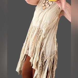 Faded Gypsy lace bohemian tunic
